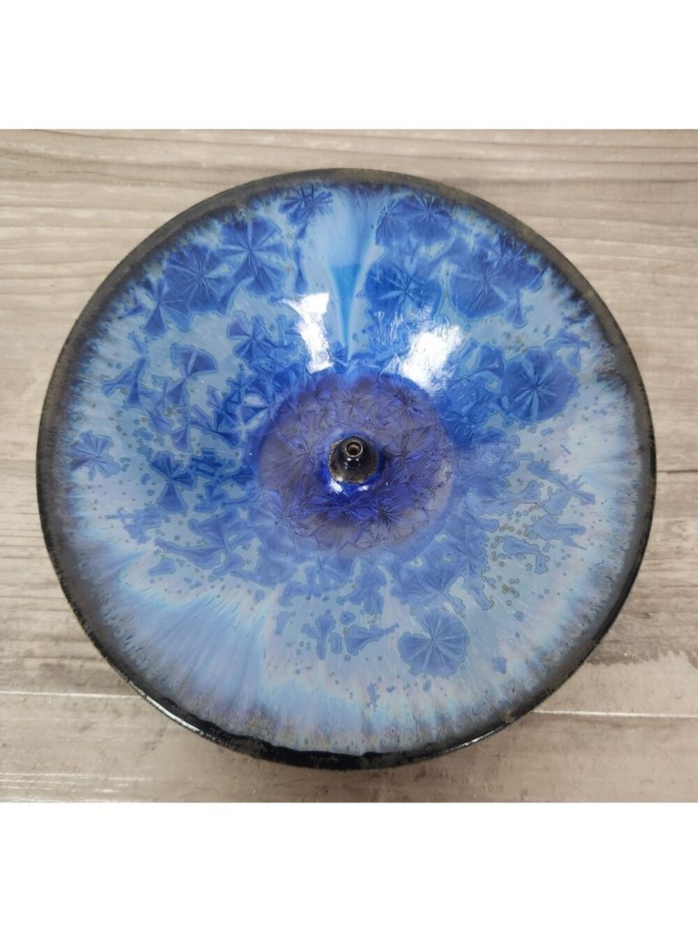 WEST 2000 Blue Handmade Round Jewelry Holder